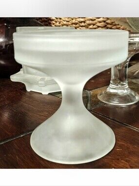 Vintage Frosted/Satin Clear Fairy Lamp Base